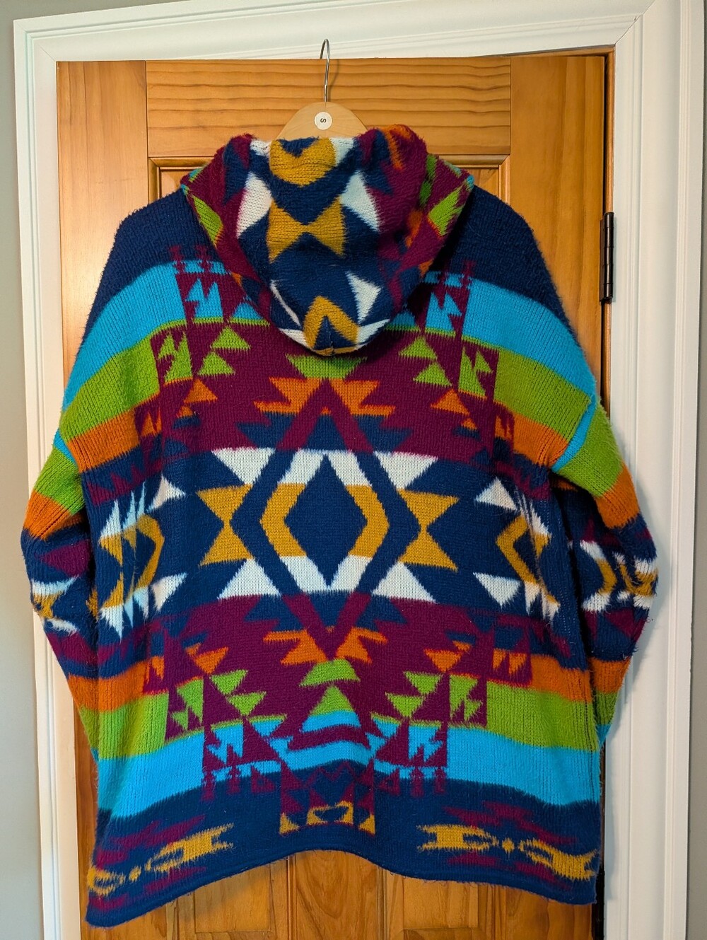 Vintage Yari Artesanias Aztec Wool Handcrafted Andes-Inspired Jacket Size Large - Picture 3 of 3